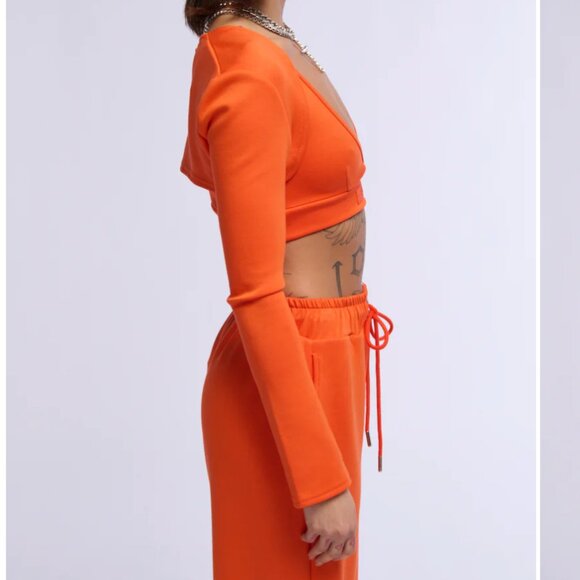 Miz PAXTON Super Luxe Bolero Top in Orange L/XL - Picture 8 of 9